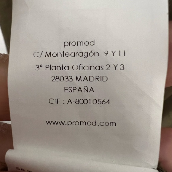 Promos Linen blend halter dress in olive green, size Large, slight A-line. - Picture 10 of 13